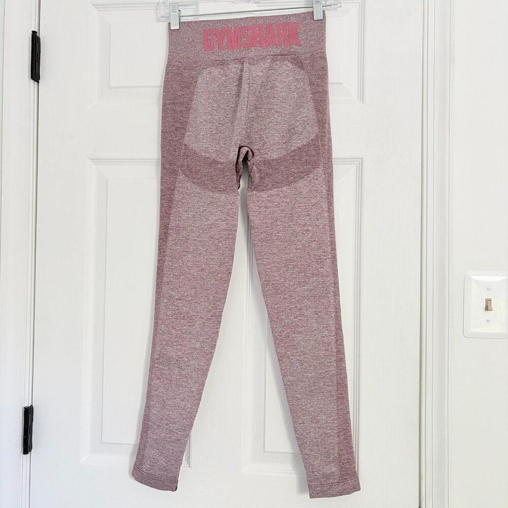 Gymshark Vital Seamless Leggings Pink Marl High Rise Size S Sculpting Fit